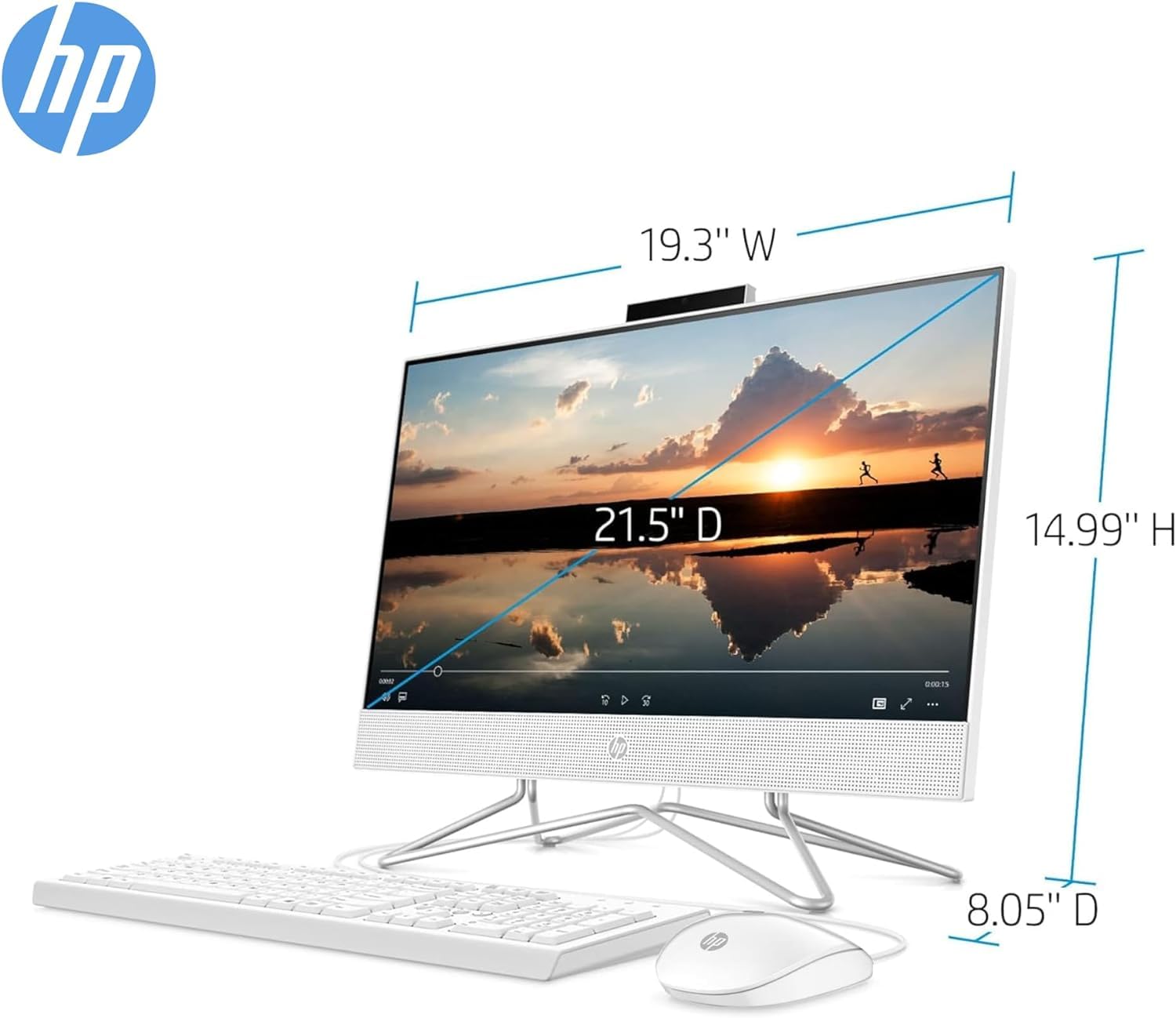 2024 All-in-One Desktop Computer with 21.5
