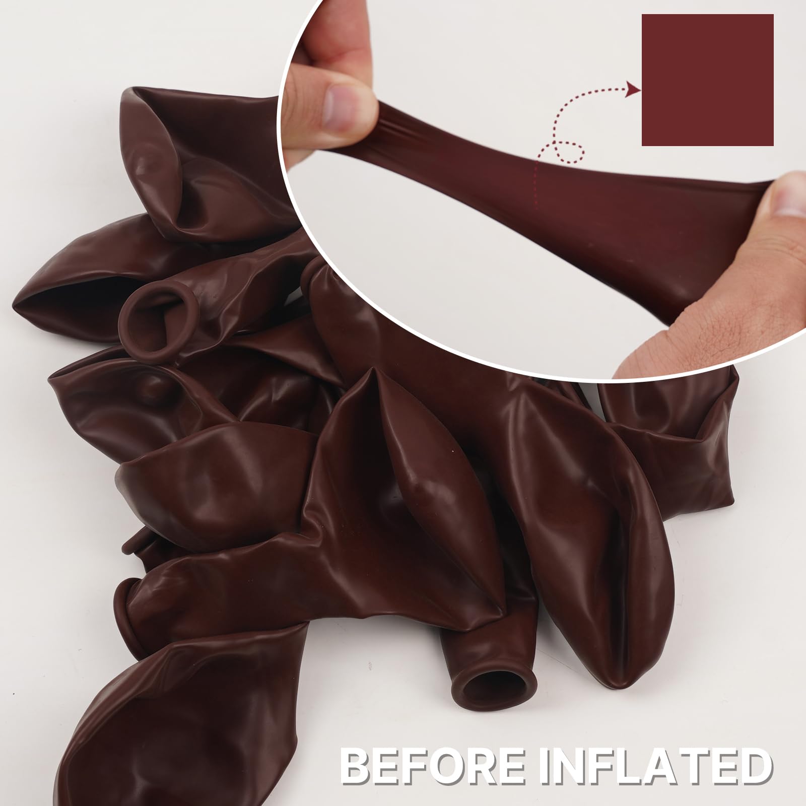 85-Pack Burgundy Balloons for Party Decorations - 18
