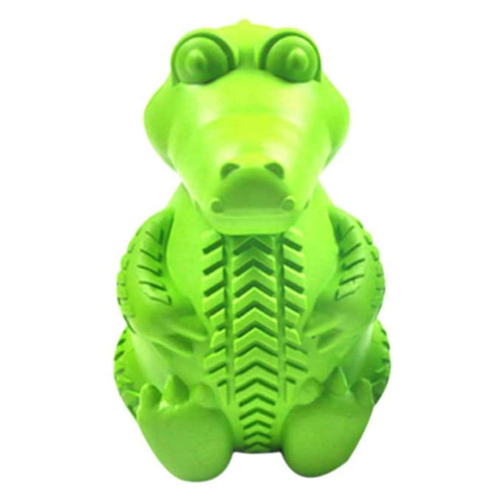 Durable Rubber Dog Chew Toys for Teeth Cleaning - Dinosaur Designed Bite-Resistant Dental Bone & Molar Stick | Perfect for Aggressive Chewers, Puppy Teething Relief, and Interactive Playtime