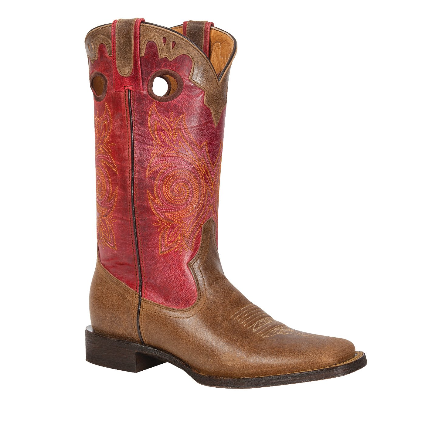 Rocky Women's Hand Hewn Leather Boots - Durable & Stylish Western Boots for Women - Perfect for Cowgirl Fashion, Country Rides, and Outdoor Adventures