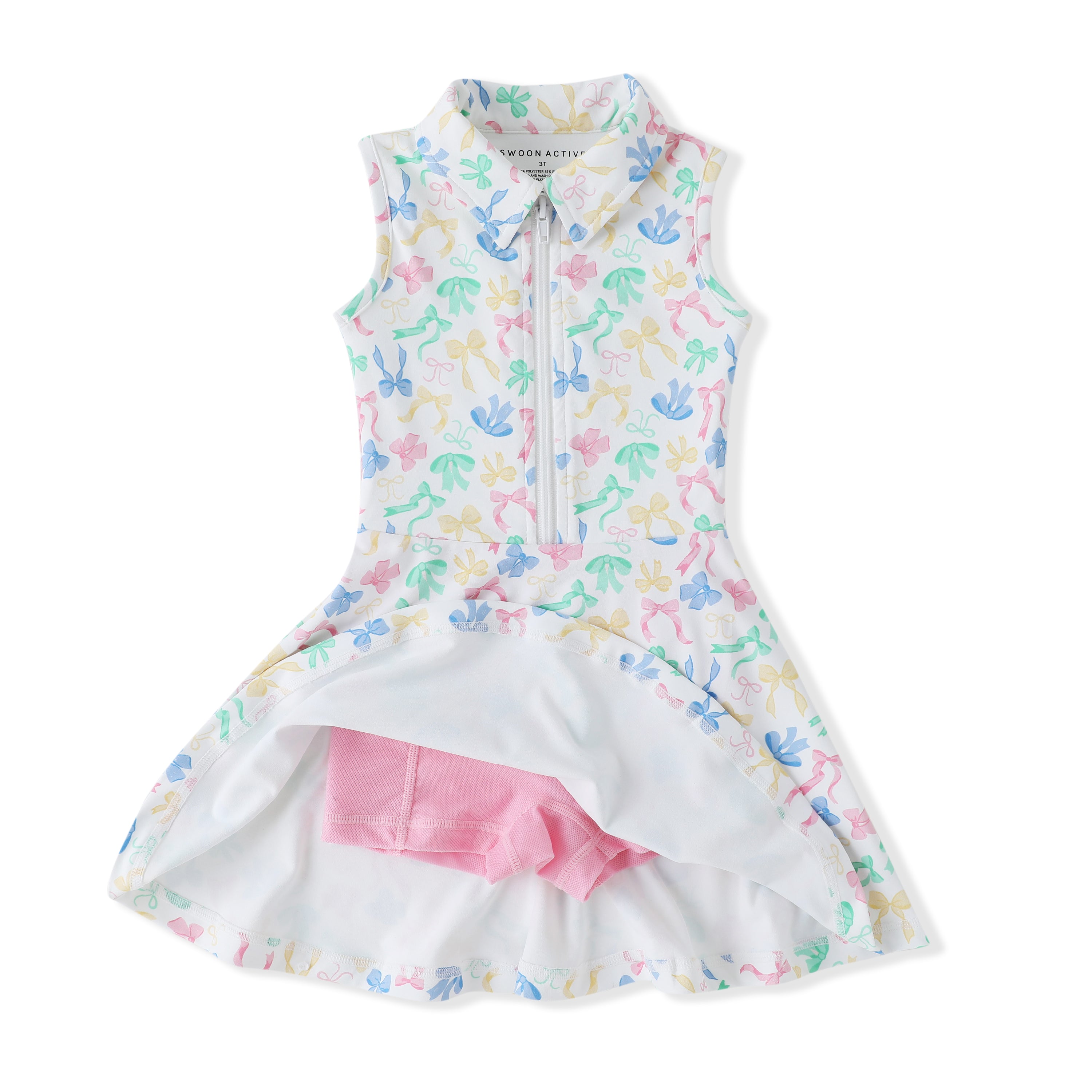 Elegant Women's Tennis Dress with Bow Detail - Breathable & Stylish for Matches & Practice - Perfect for Court & Club Wear