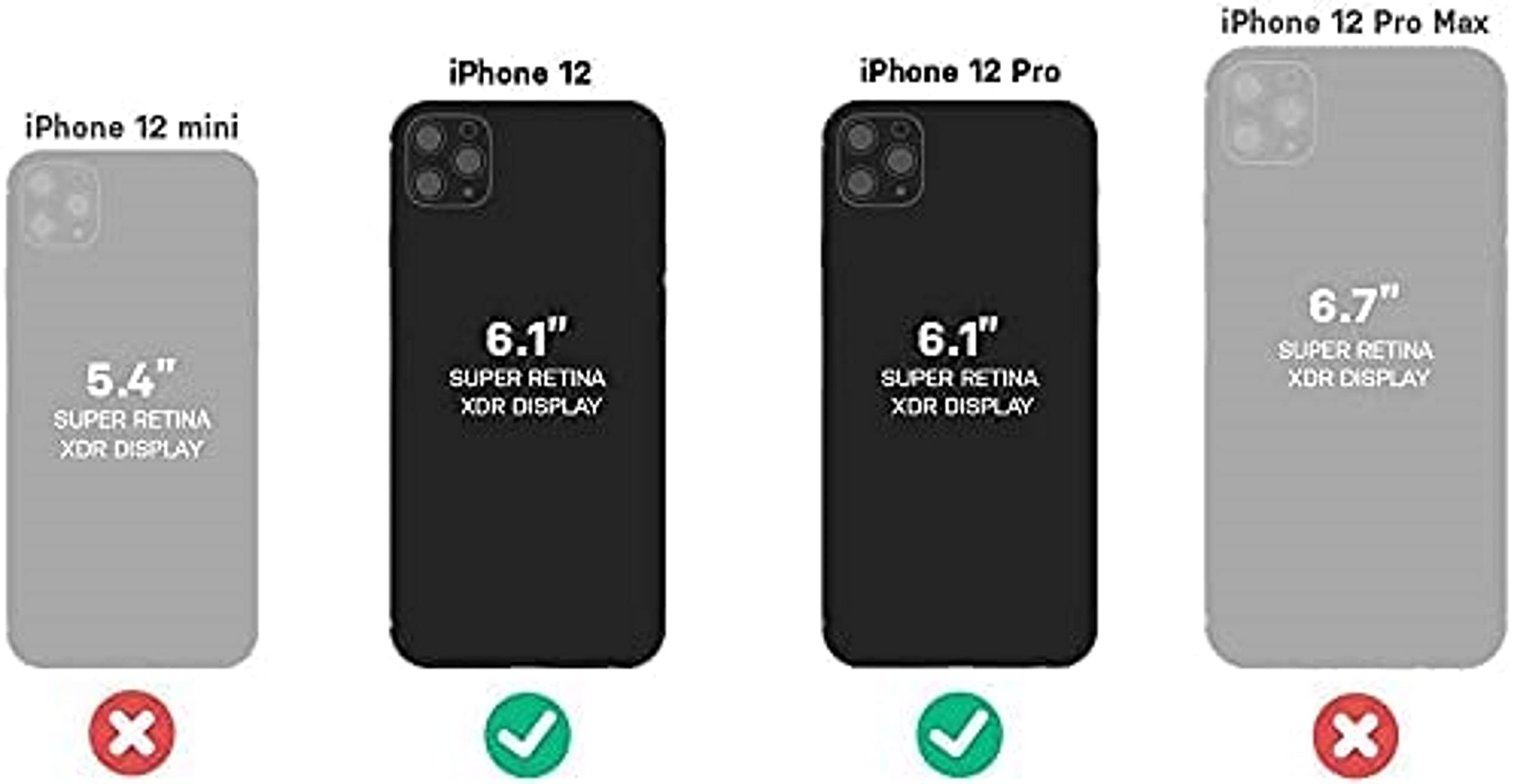 OtterBox Symmetry Series Case with PopGrip for iPhone 12 & iPhone 12 Pro - Black | Shockproof Protective Phone Cover | Perfect for Everyday Use, Travel & Outdoor Activities