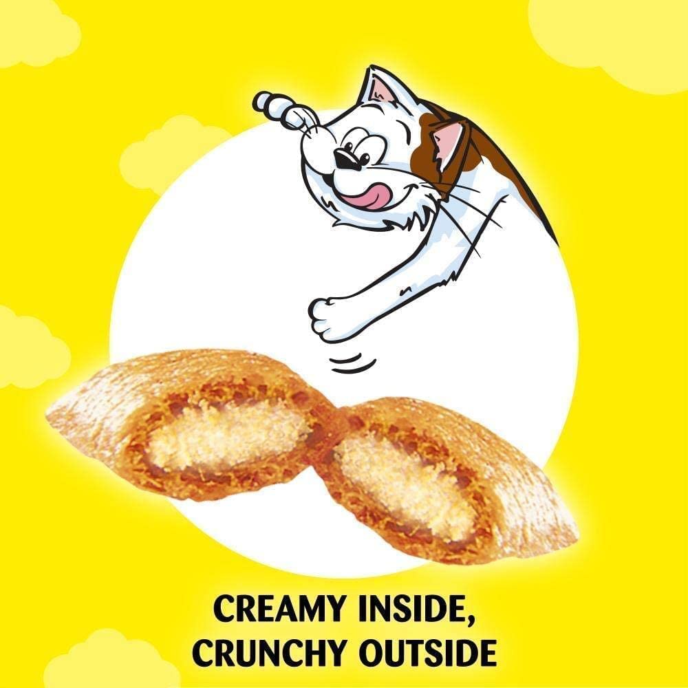 Dreamies Cat Treats - Delicious Chicken & Duck Flavored Cat Snacks - 60g x 8 Pouches - Perfect for Training, Rewarding & Bonding with Your Feline Friend