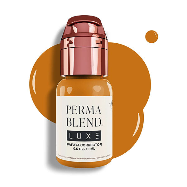 Perma Blend Luxe Papaya Corrector Pigment - Professional Tattoo Ink for Vibrant Color Correction - Perfect for Tattoo Artists & Permanent Makeup