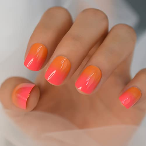 Ombre orange pink