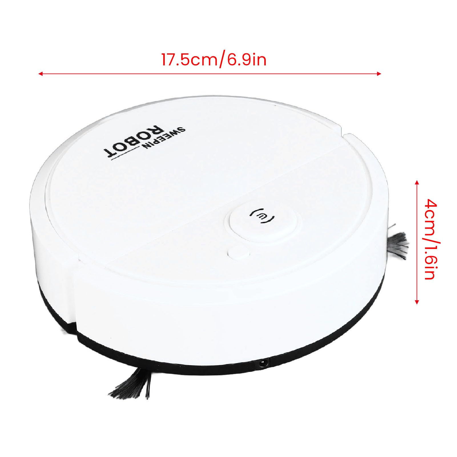 Robot Vacuum Cleaner with Powerful Suction - Automatic Smart Vacuum for Pet Hair, Hard Floors & Daily Home Cleaning | Ideal for Living Rooms, Bedrooms & Pet-Friendly Households