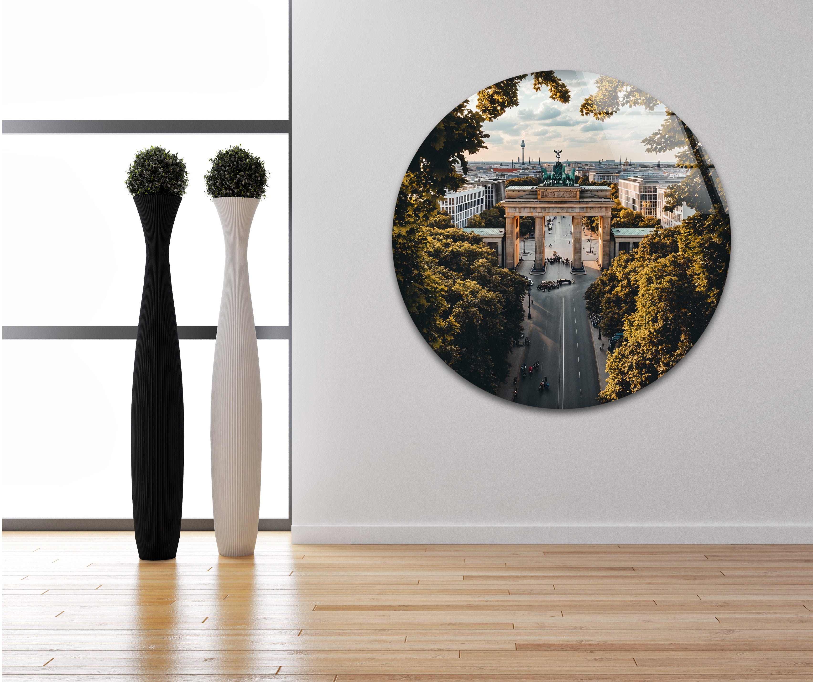 Berlin Landscape Glass Wall Art - Modern Home Decor for Living Room, Bedroom & Office - Stunning Cityscape Design for Interior & Gifts