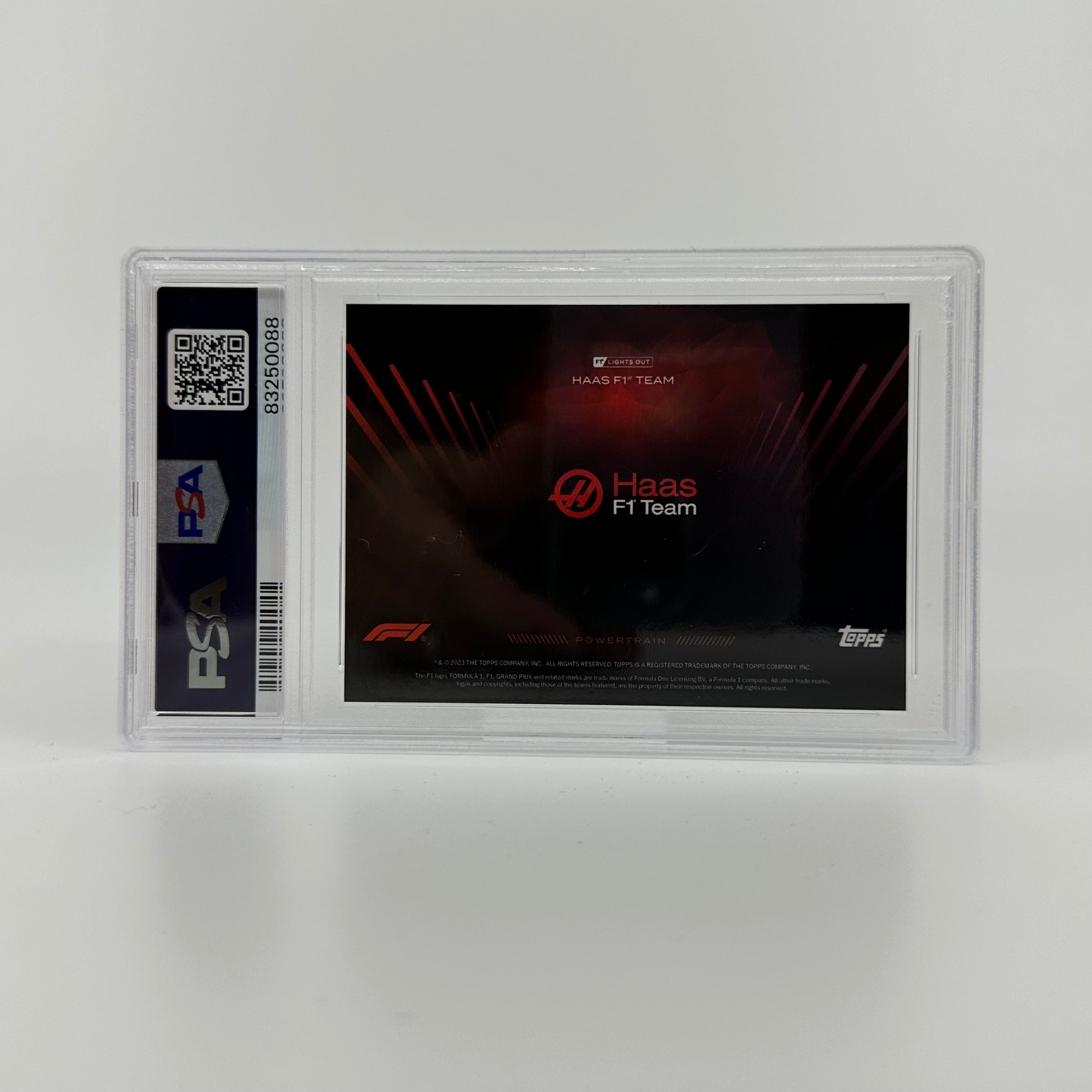 PSA 8 Graded 2008 Haas F1 Team Powertrain Red - Perfect for F1 Collectors, Racing Memorabilia Displays & Motorsport Enthusiasts