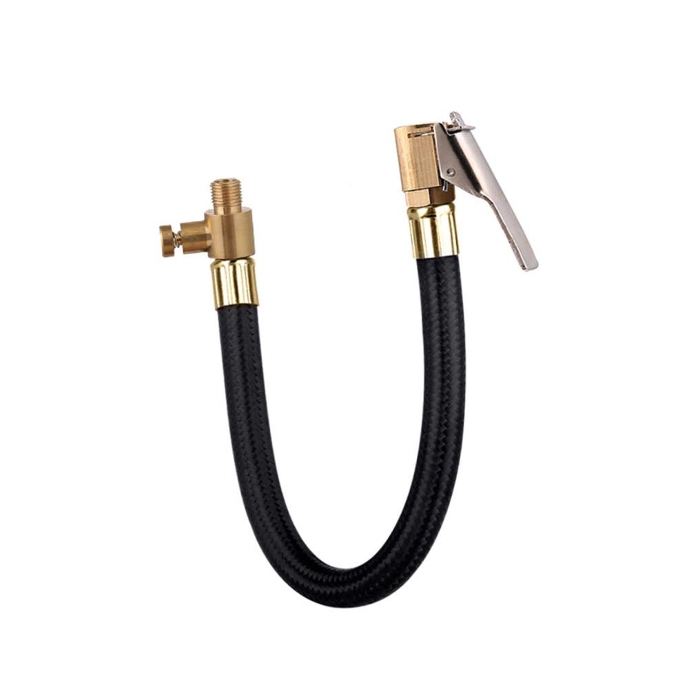MiOYOOW Universal Air Inflator Hose Adapter - Flexible Tire Valve Extension with Air Chuck for Car, Motorcycle, Bicycle Pumps | Perfect for Garage, Roadside & Home Tire Inflation