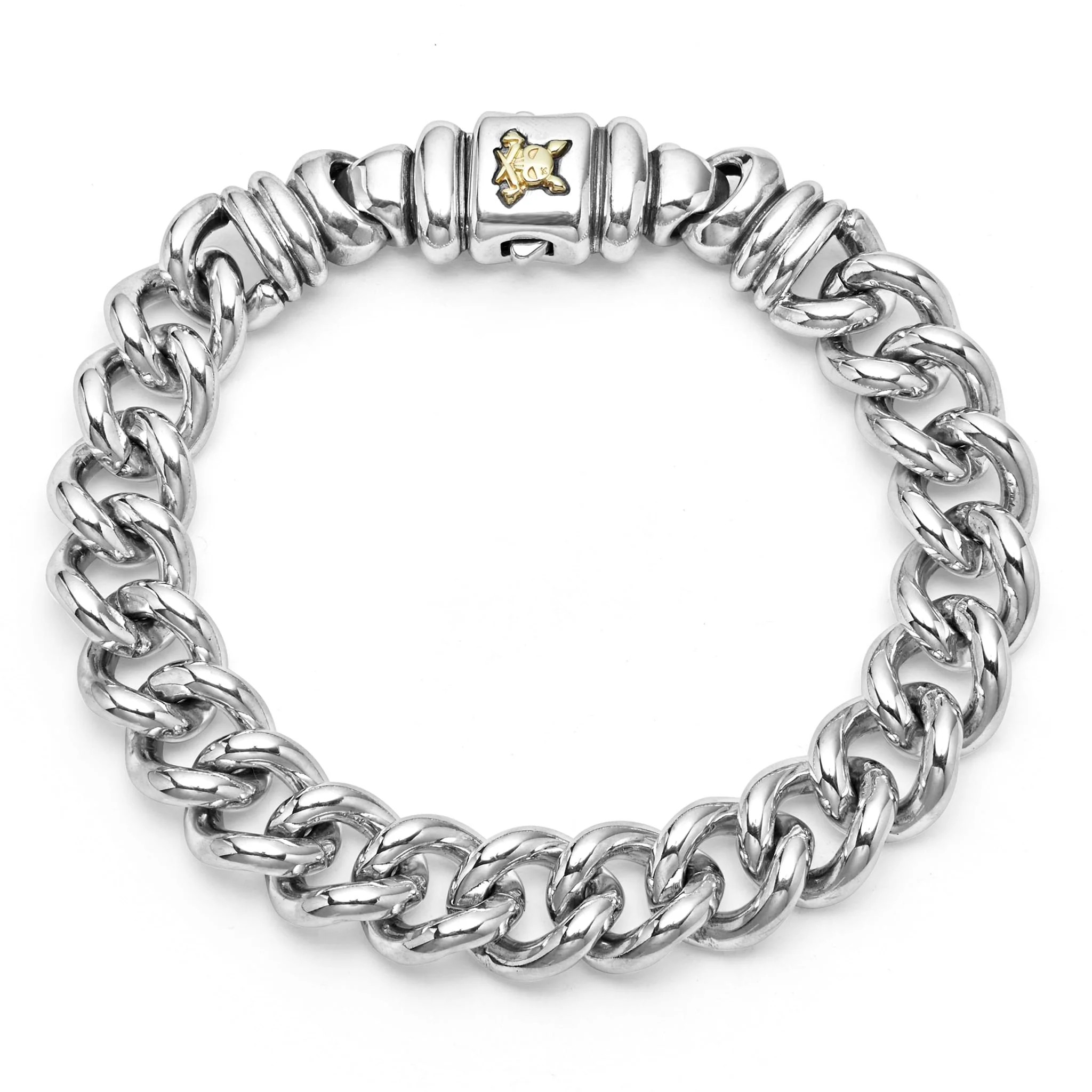12mm Curb Chain Bracelet for Women - Dainty Gold & Silver Link Bracelet for Everyday Wear, Gift Giving & Layering