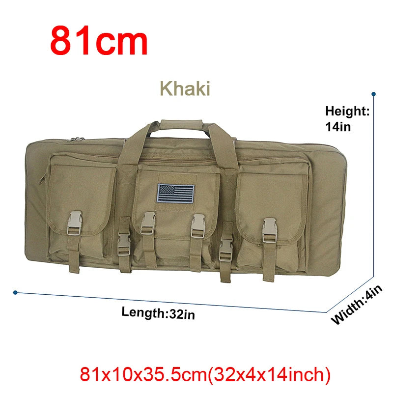 Tactical Double Rifle Case - Durable Waterproof Gun Bag for Hunting & Shooting Range - Perfect for Outdoor Adventures & Firearm Storage