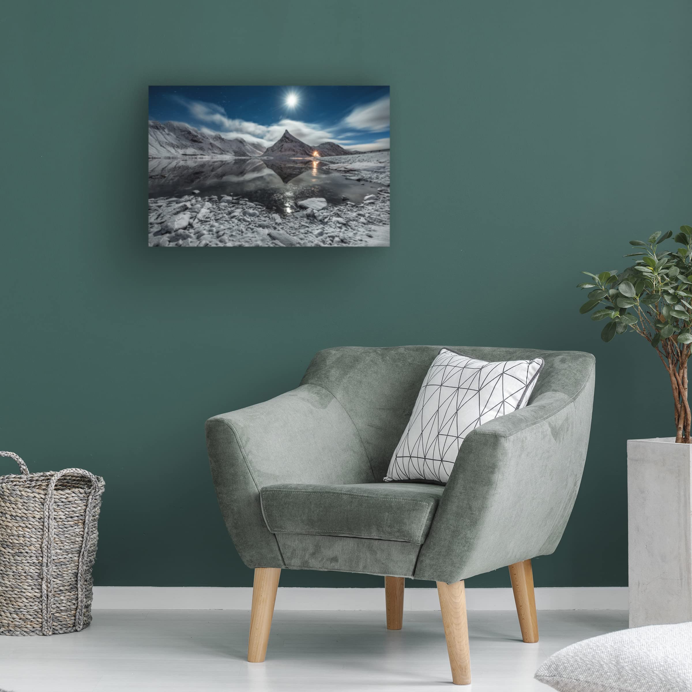Raymond Hoffmann 'Moonlight' Canvas Art Print - Modern Home Decor for Living Room, Bedroom & Office - Trademark Fine Art Collection