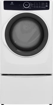Electrolux ELFG7437AW 8.0 Cu. Ft. White Front Load Gas Dryer with Perfect Steam & Instant Refresh Technology - Ideal for Large Families & Quick Laundry Refresh in Modern Homes