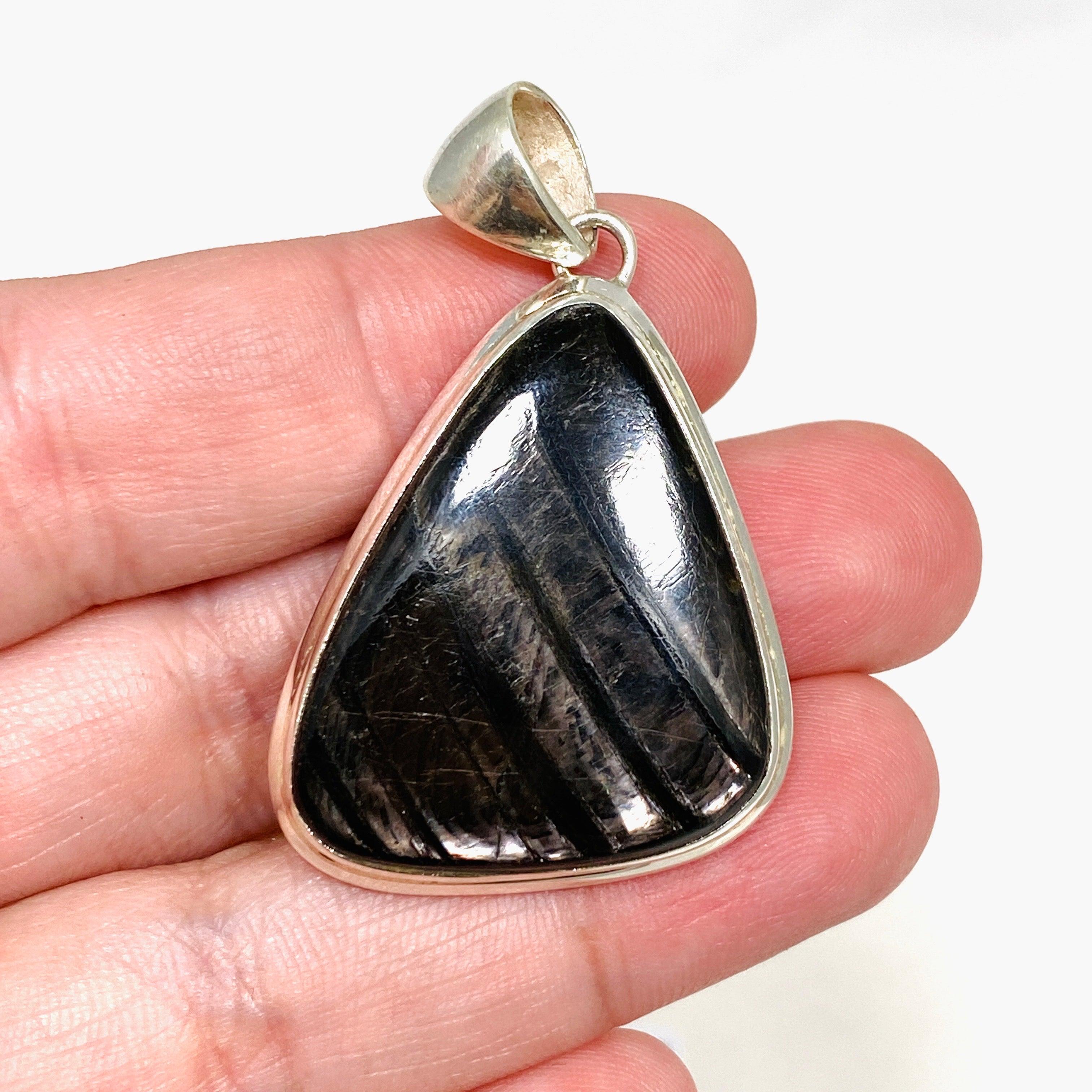 Natural Hypersthene Freeform Pendant Necklace - Unique Gemstone Jewelry for Women | Perfect for Spiritual Healing, Meditation & Everyday Wear