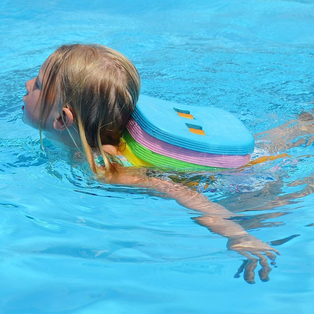 **Adjustable Back Float Swim Belt for Kids - Safety Swim Bubble Belt with Split Layers | Portable Cornhole Tote Bag & Durable Bean Bag Holder | Perfect for Pool, Beach, and Outdoor Games**