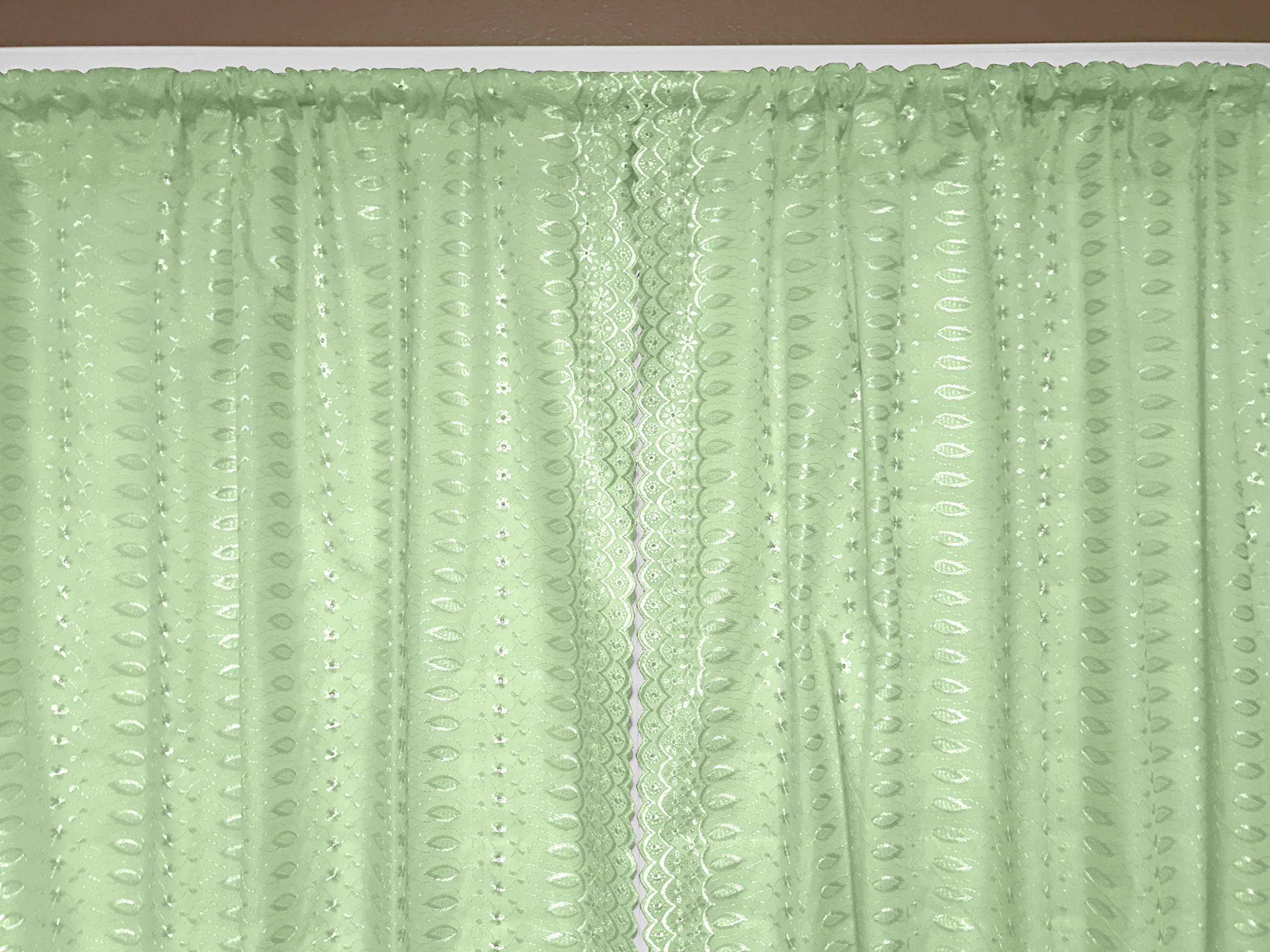 Cotton Eyelet Curtain Panels 42x120