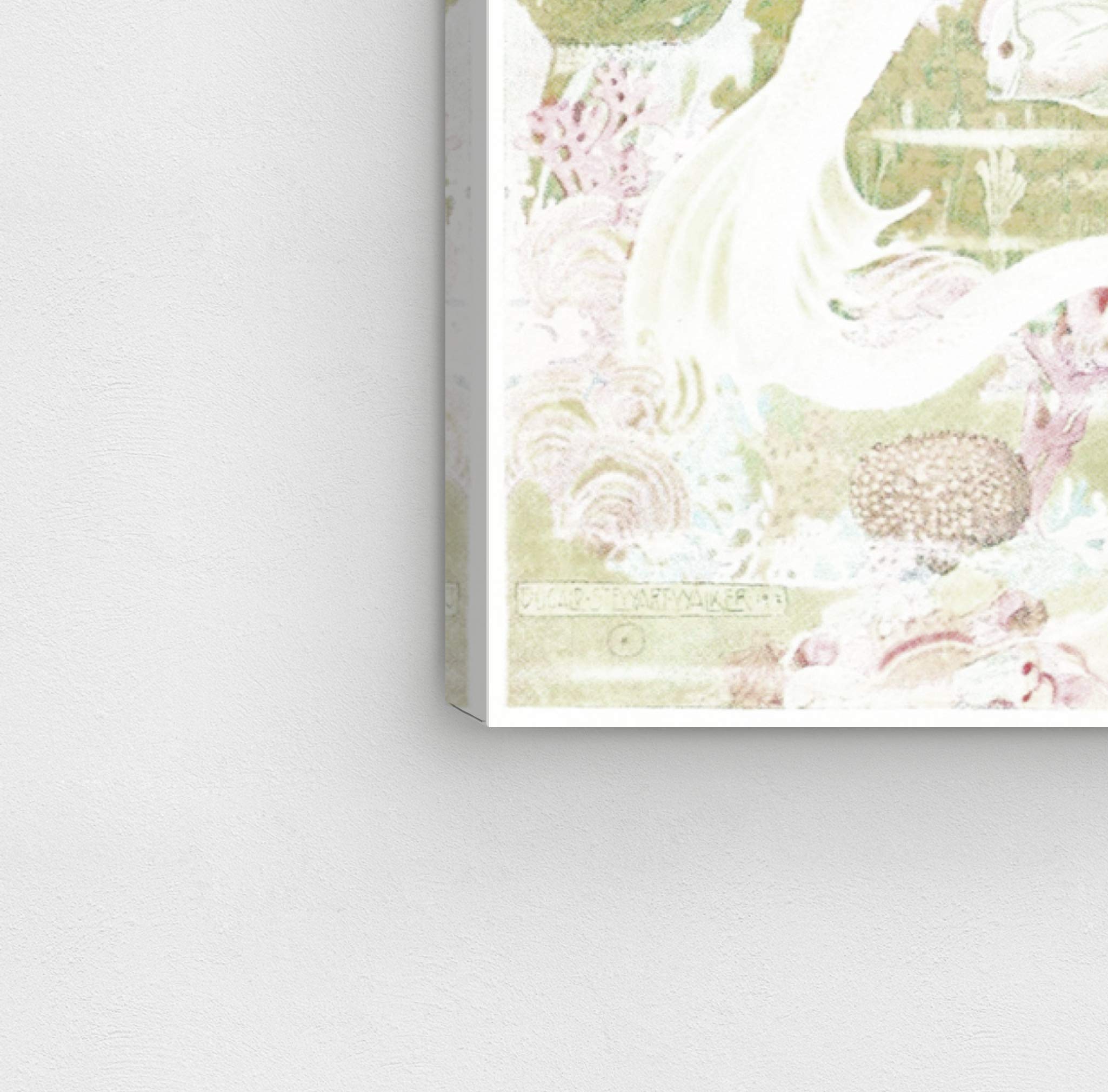 Oliver Gal Artist Co. Little Mermaid Fantasy Wall Art Canvas Print - 20x30 Inch Kids Room Decor, Green & White Nursery Painting for Girls Bedroom | Perfect for Disney Themed Rooms & Underwater Fantasy Decor