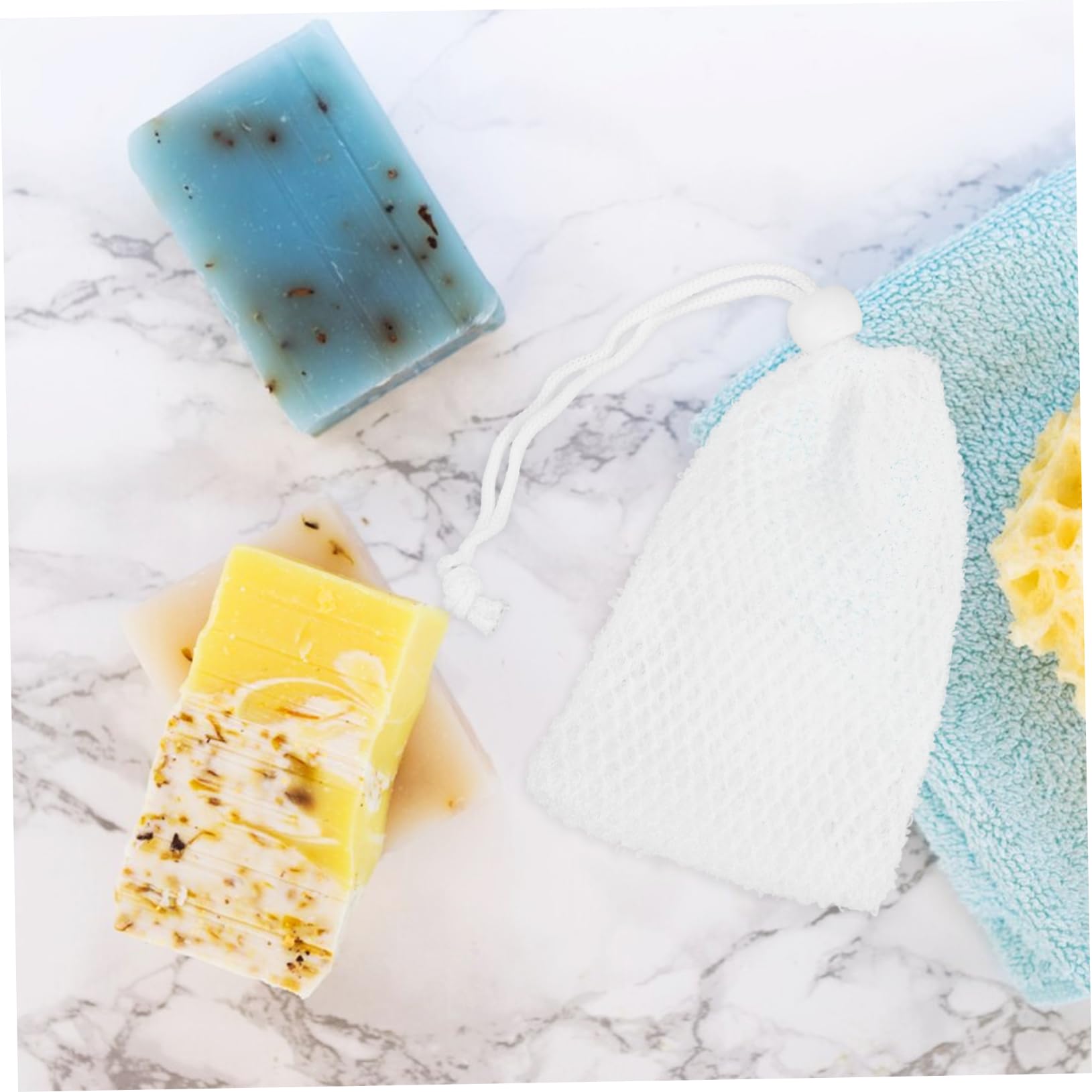 1pc Bath Soap Pouch | Soap Storage Bag for Hand & Facial Soap Bars | Travel & Shower Organizer | Random Color | Perfect for Travel, Gym & Home Bathroom Use