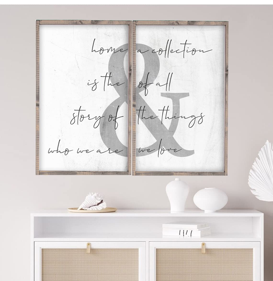 Rustic Farmhouse Sign Wall Art Decor - Distressed Wood Framed Home Decor with Southern Charm (25