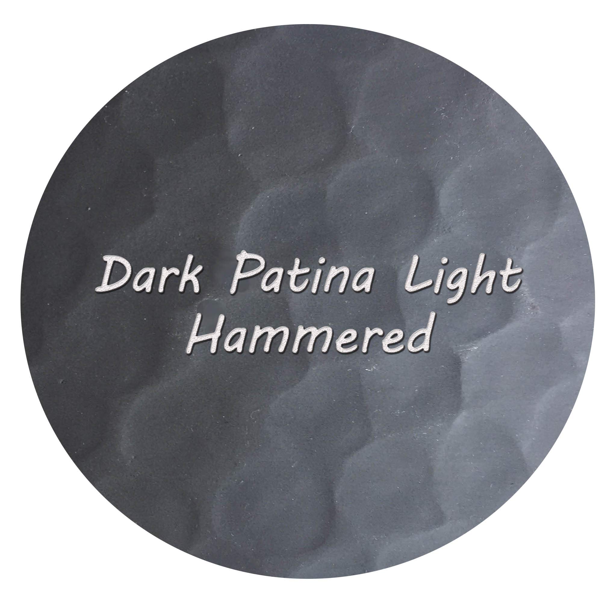 Dark Patina Light Hammered Copper Sheet Sample for CT Copper Tailor Range Hood & Kitchen Sink | Premium DIY Metal Crafting Material for Home Renovation & Art Projects