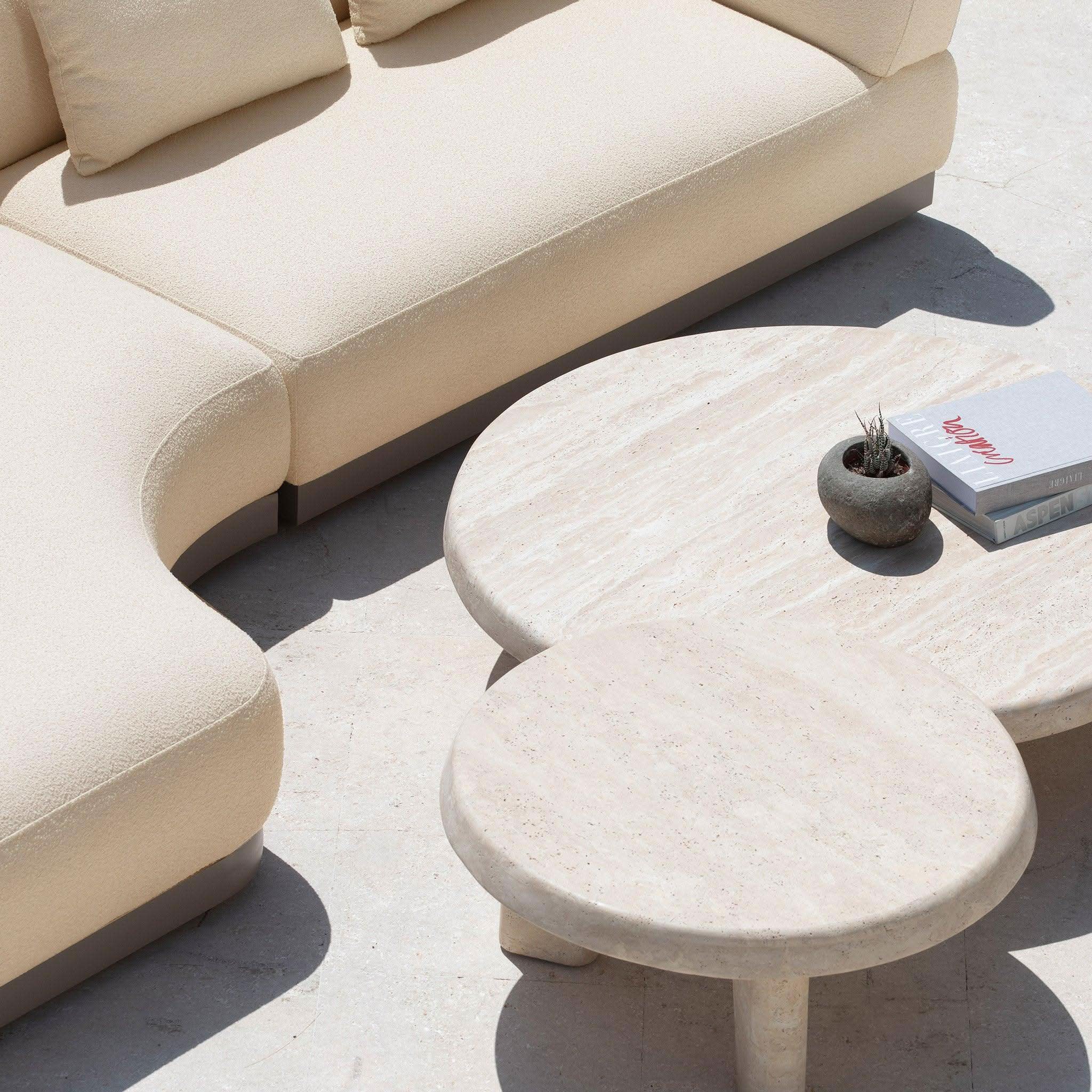 Amalfi Curved Chaise Lounge Left - Modern Outdoor Patio Furniture for Poolside Relaxation & Garden Decor