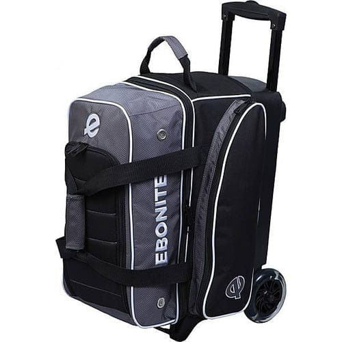 Ebonite Eclipse Double Roller Smoke Bowling Bag - Durable 2-Ball Bowling Bag for League & Tournament Play - Perfect for Travel & Storage