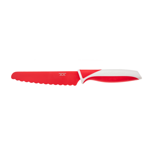 Kiddi Kutter Safe Plastic Knife for Kids - Red Color - Perfect for School Lunches, Picnics and Toddler Mealtime
