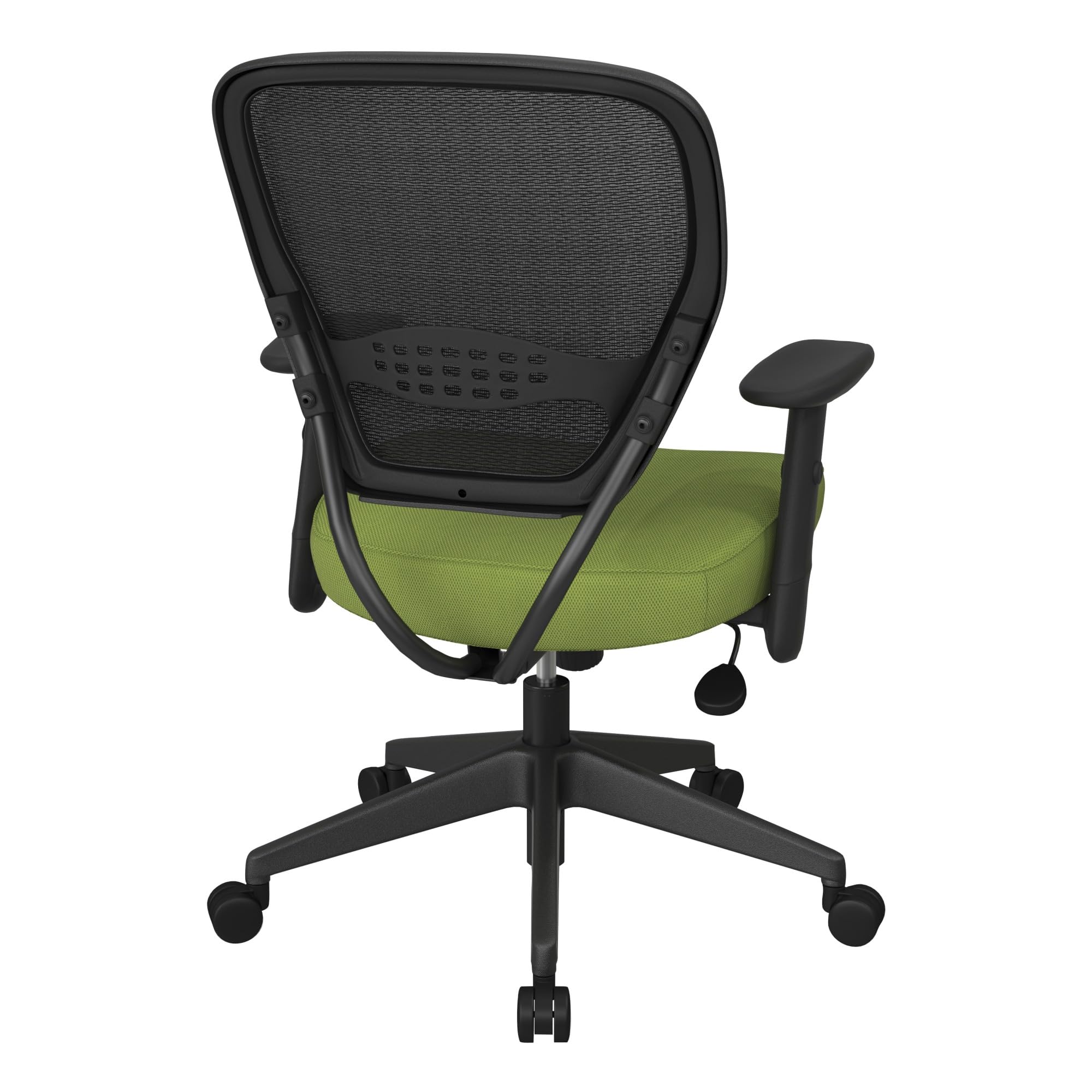SPACE Seating 55 Series Professional Office Chair - Dark Green Mesh Back with Adjustable Lumbar Support & Padded Seat - Ergonomic Manager's Chair for Home Office, Gaming & Workspace Comfort