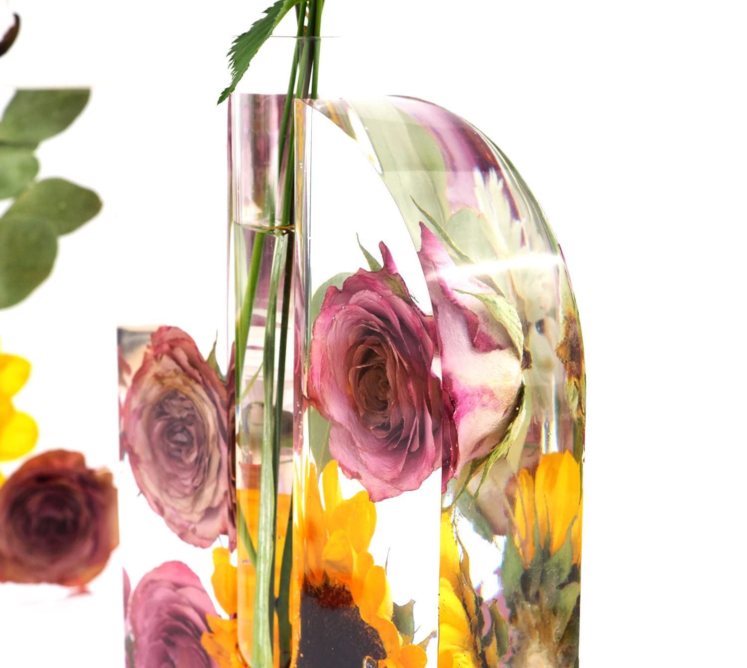 10pcs Wave Arch Shape Vase Test Tube Flower Holder - Silicone Resin Molds for DIY Epoxy Flowers, Home Decor, Wedding Centerpieces - Perfect for Floral Arrangements, Terrariums & Boho Home Decor