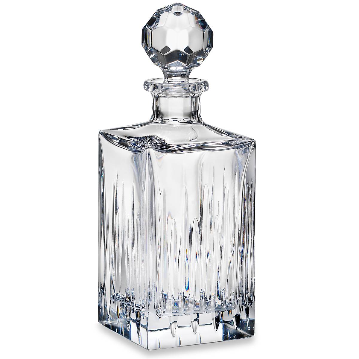 Premium Soho Crystal Decanter Set - Elegant Glass Liquor Decanter with Stopper for Whiskey, Brandy & Bourbon - Perfect for Home Bar, Gifts & Entertaining