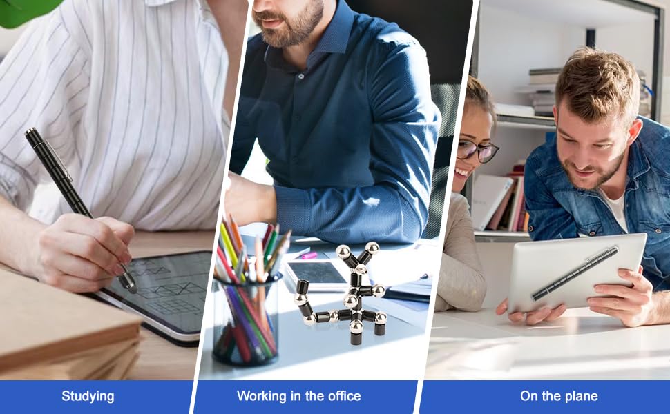 Stress Relieving Fidget Pen - Unique Gifts for Men, Dad, Boyfriend & Him - Fun Office Desk Toy for Anxiety Relief & Focus - Perfect for Work, Study & ADHD Therapy
