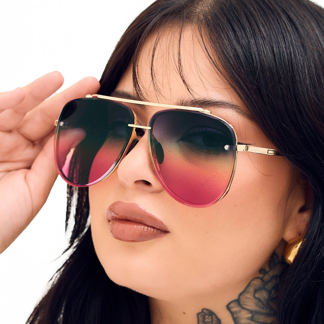 Luna Tangle-Free Pride Aviator Sunglasses for Men & Women - UV Protection, Lightweight & Stylish - Perfect for Outdoor Activities, Beach, Driving & Fashion Accessories
