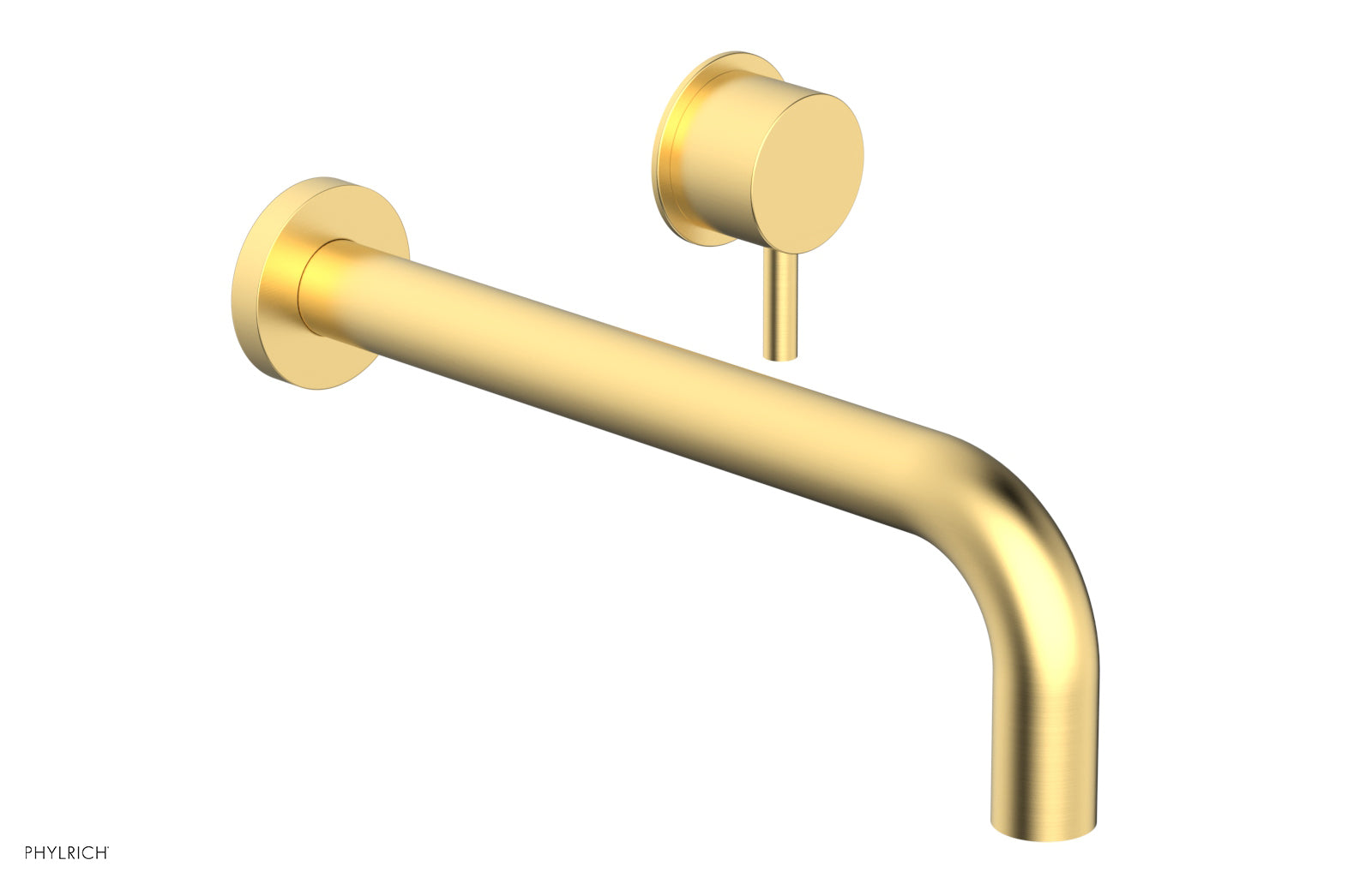 Basic II 10 Single Handle Wall Mount Lavatory Faucet Set with Lever Handle - 230 15 10 - Perfect for Bathroom Sink, Powder Room & Guest Bath Installation
