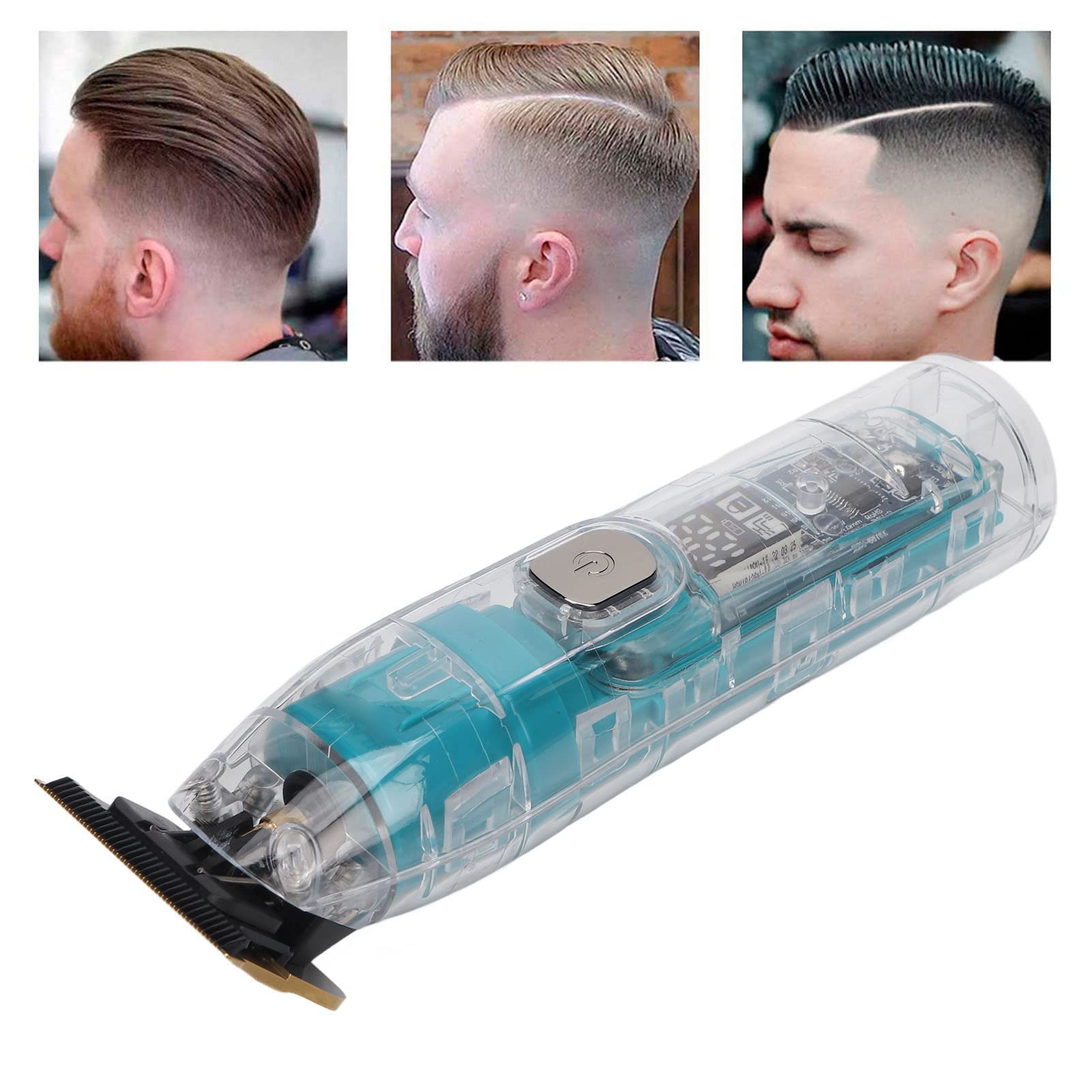 Professional Electric Hair Clipper & Beard Trimmer - Ergonomic Design with 3 Adjustable Guide Combs, Low Noise & High Speed for Precise Haircuts - Perfect for Home Barbering, Salon Use & DIY Grooming