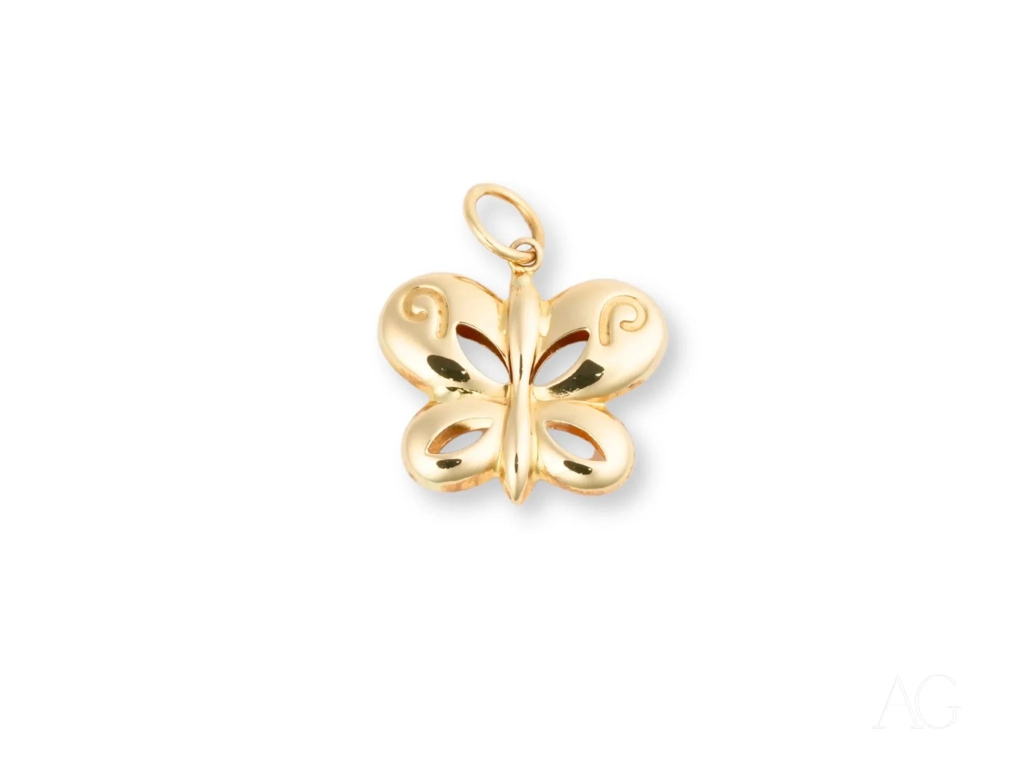 Golden Flutter Butterfly Pendant Necklace - Elegant 14K Gold Plated Jewelry for Women, Perfect for Valentine's Day Gifts & Special Occasions