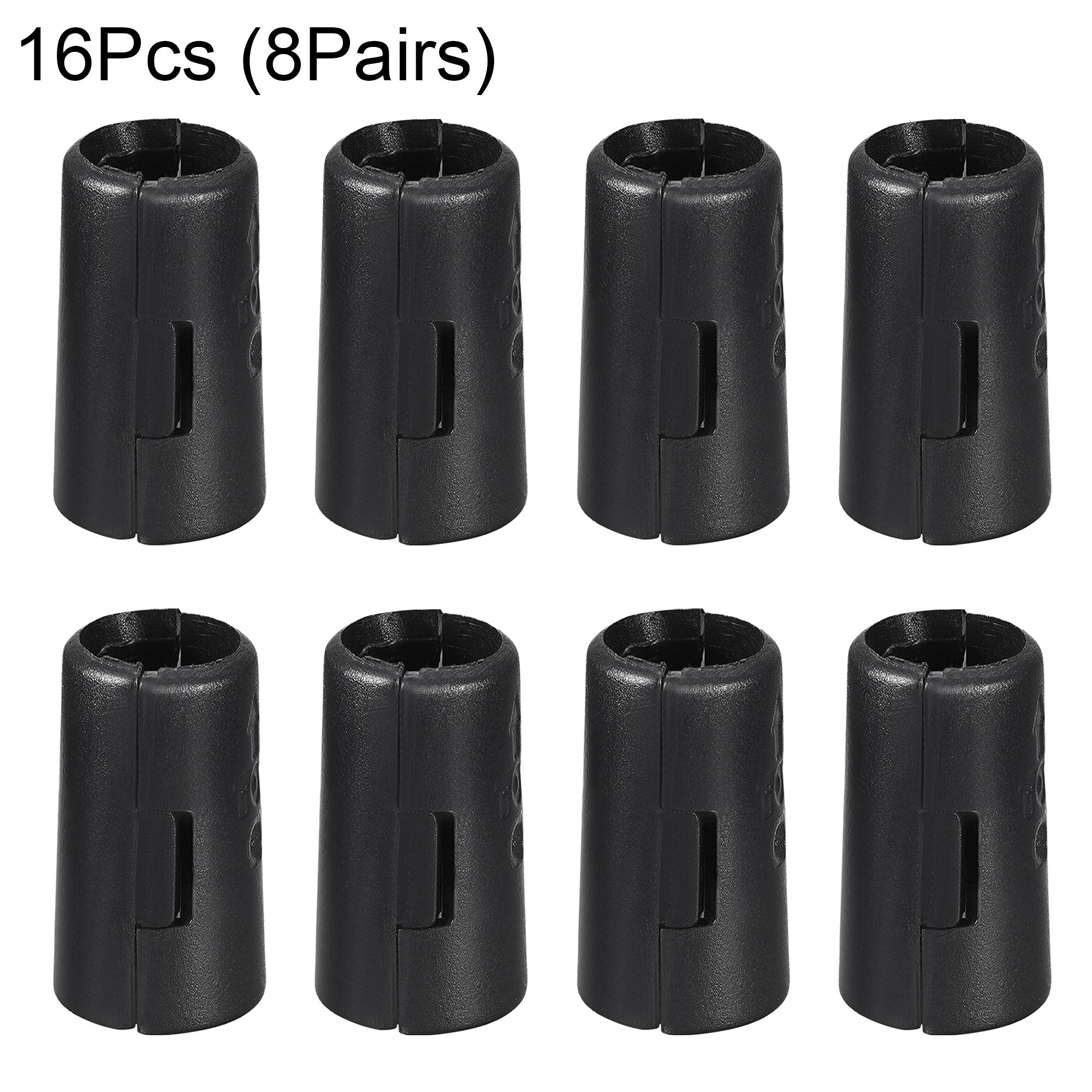 uxcell 1/2 Inch Wire Shelf Clips - 16 Pack Plastic Locking Clips for Wire Shelving Systems | Secure Storage Organizers for Kitchen, Garage & Closet Shelves