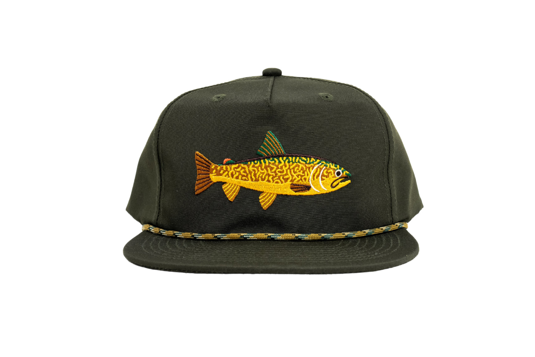 Premium Marble Trout Fishing Hat - UV Protection & Breathable for Outdoor Fishing, Hiking, and Camping Adventures