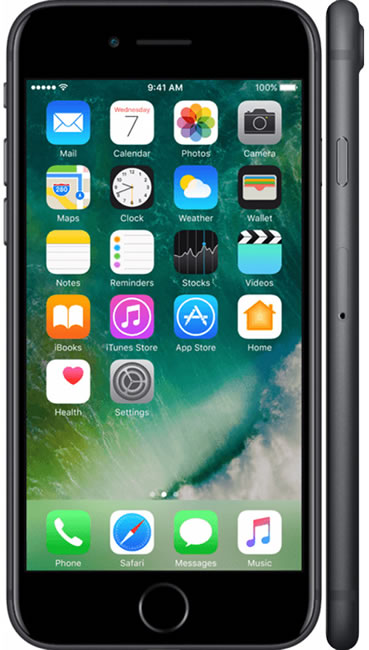Refurbished Apple iPhone 7 128GB - Excellent Condition - Unlocked Smartphone (Black) - Perfect for Travel, Business & Everyday Use