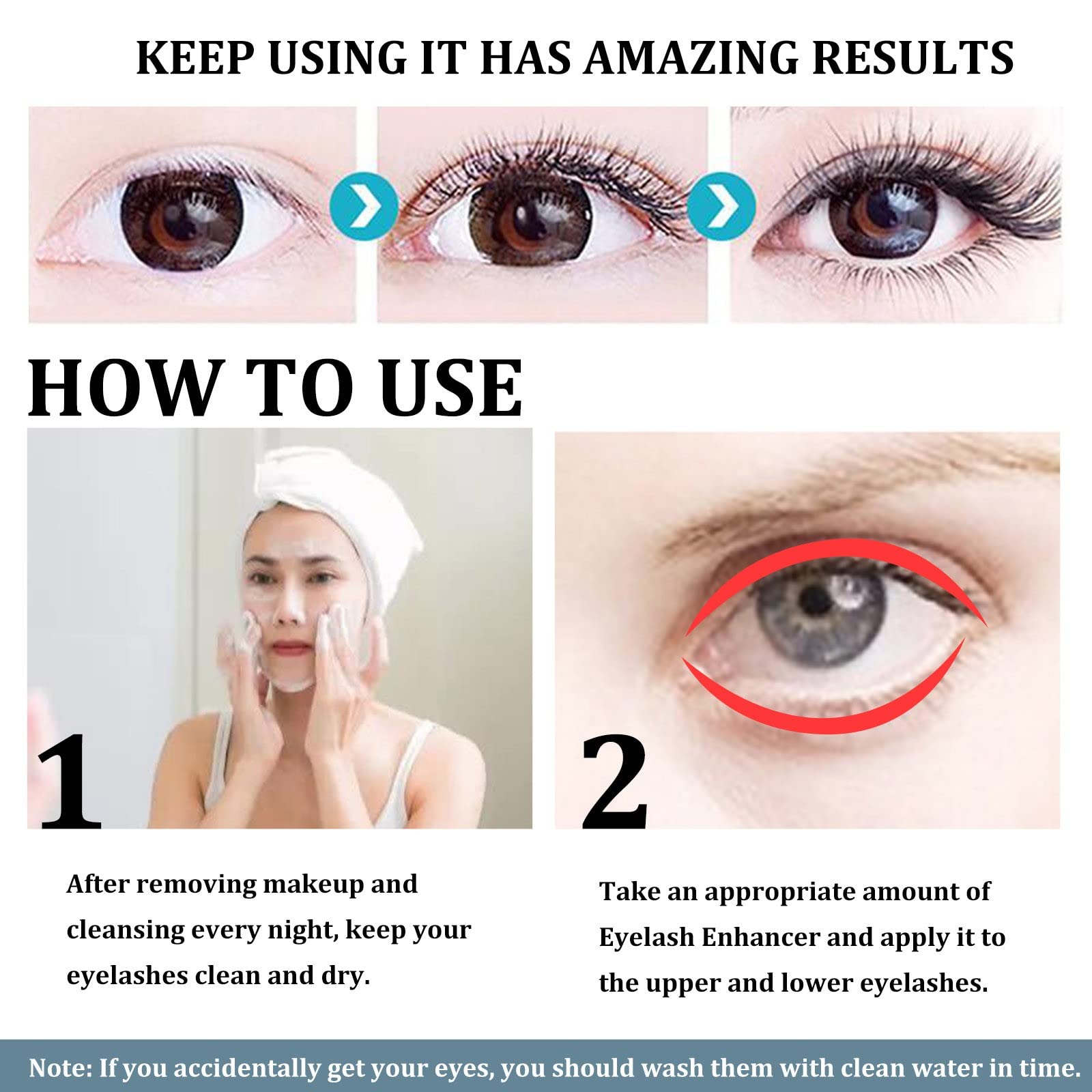 Premium Eyelash Growth Serum for Longer, Thicker Lashes - Hypoallergenic & Non-Irritating Lash Boost Formula - 3ml - Perfect for Daily Use & Sensitive Eyes