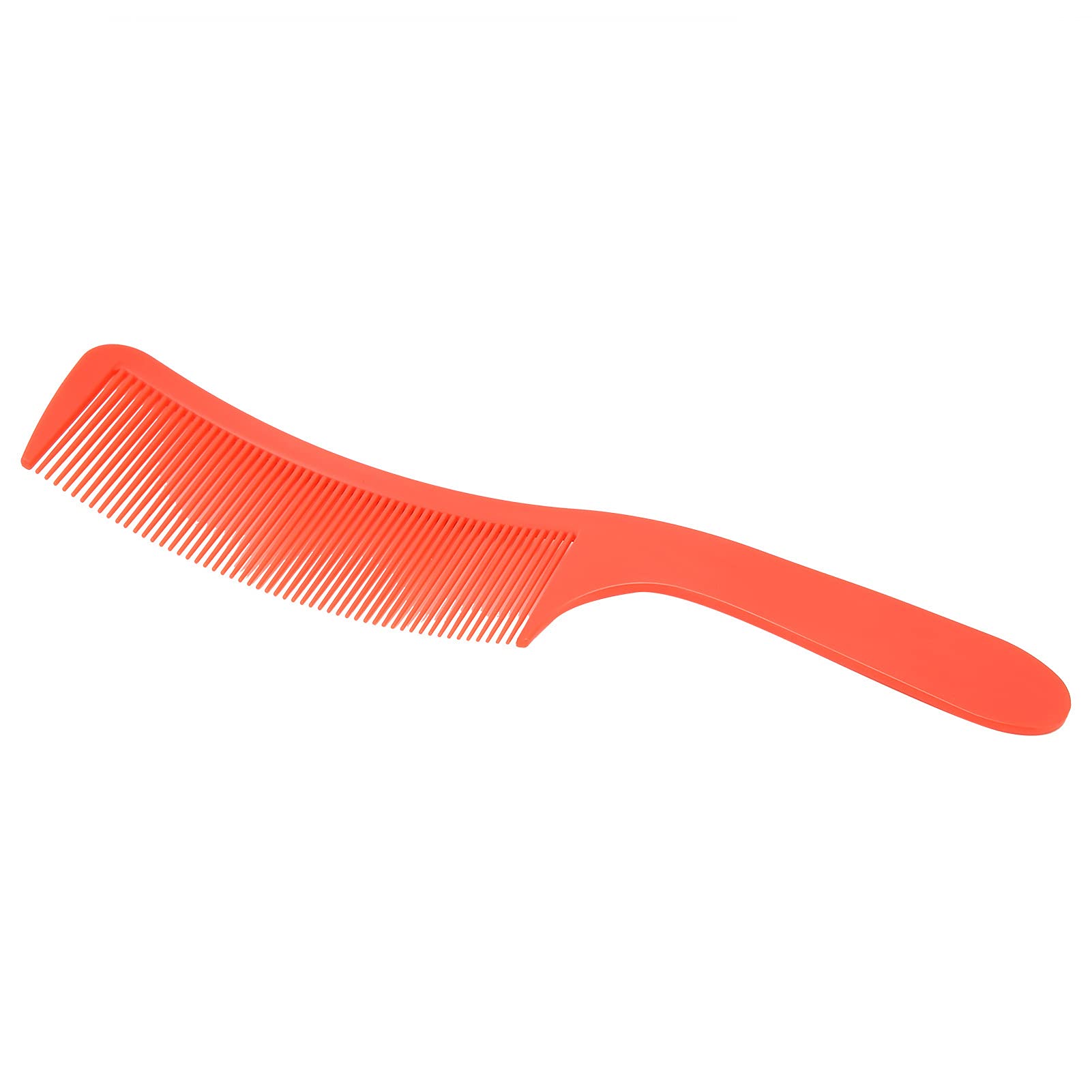 Professional Ergonomic Hair Comb for Salon & Barber - Fine Teeth, Smooth Edges, Comfortable Grip - Perfect for Styling, Detangling & Home Use (Red)