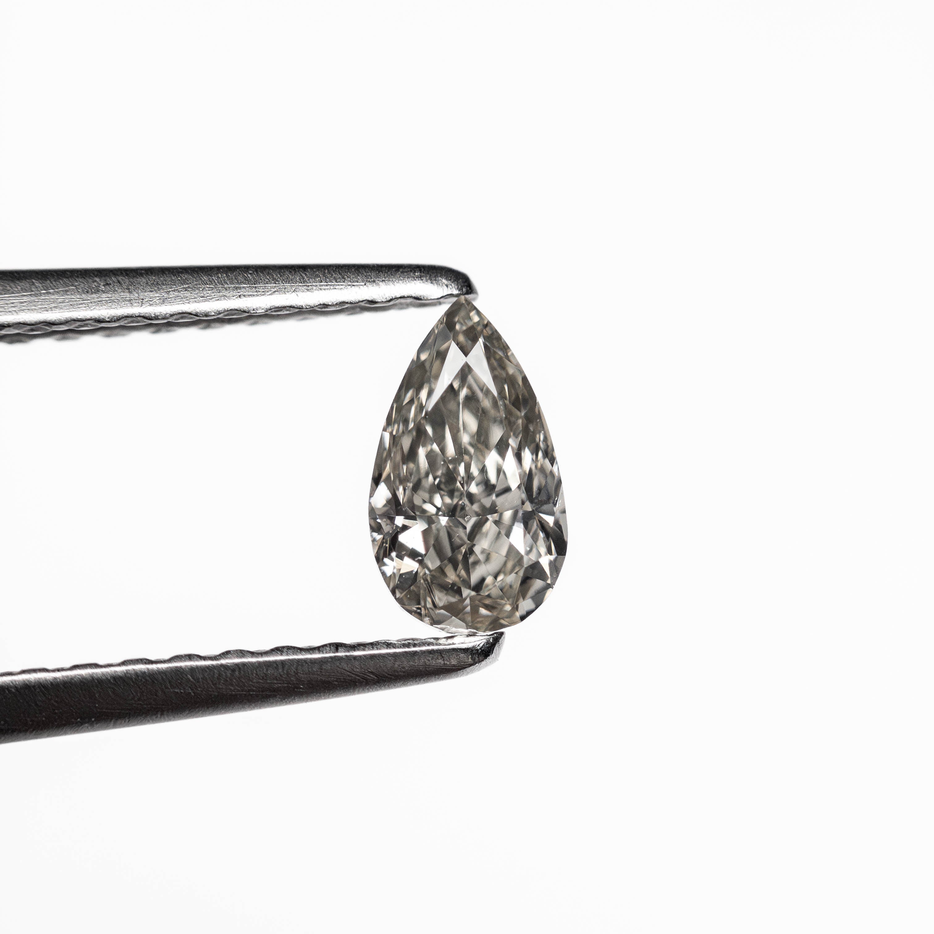 0.34ct Fancy Grey Pear Brilliant Cut Diamond - 6.93x3.44x2.32mm (19923 54) - Perfect for Engagement Rings & Fine Jewelry