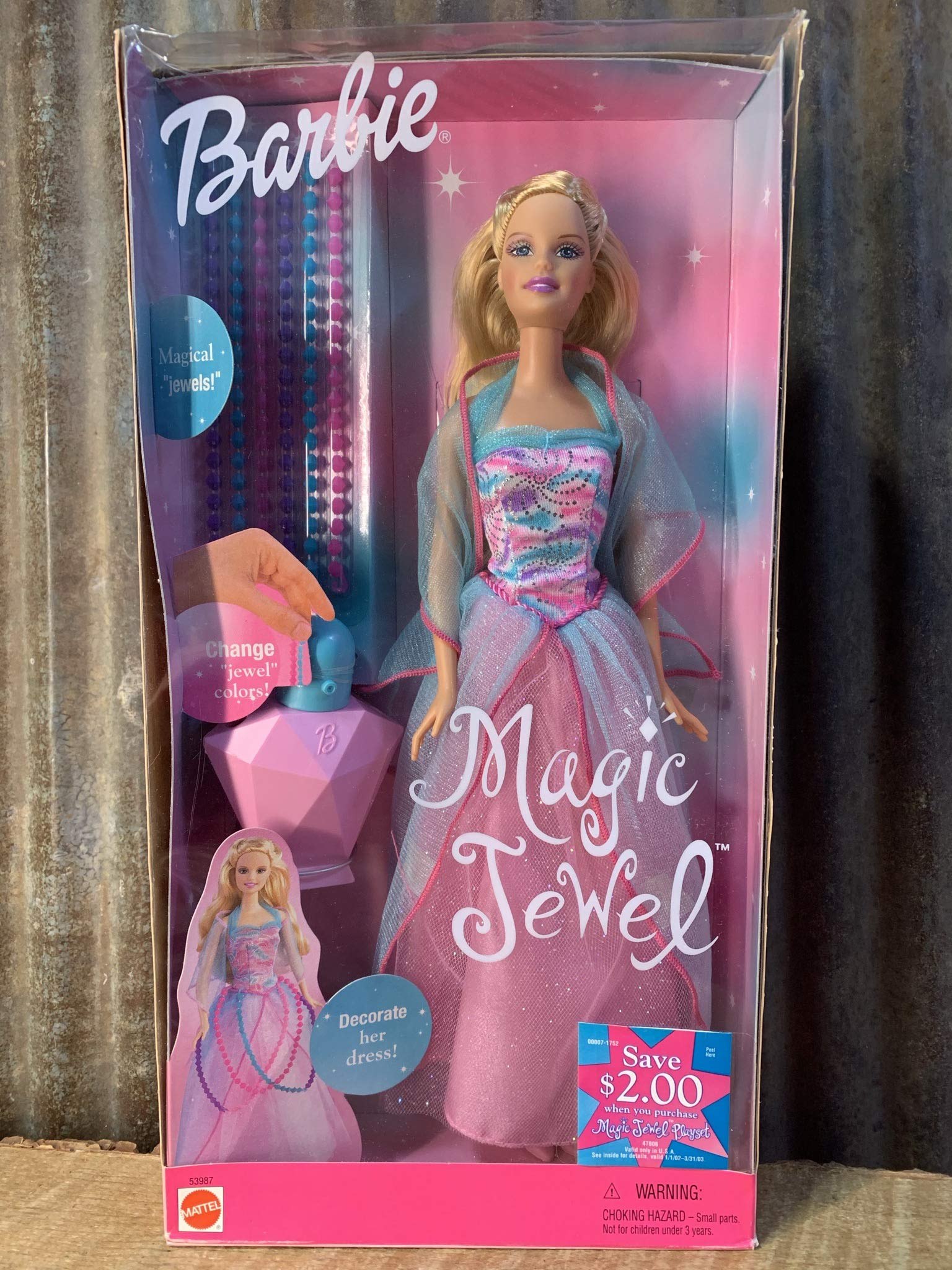 Barbie Magic Jewel Doll (2001) - Collectible Fashion Doll with Glittering Jewelry | Perfect for Collectors, Gift Giving & Playtime Scenes