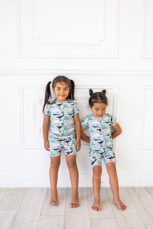 Fintastic Friends Short Set for Kids - Cute Matching Outfits for Boys & Girls | Perfect for Summer, Beach, and Family Photos