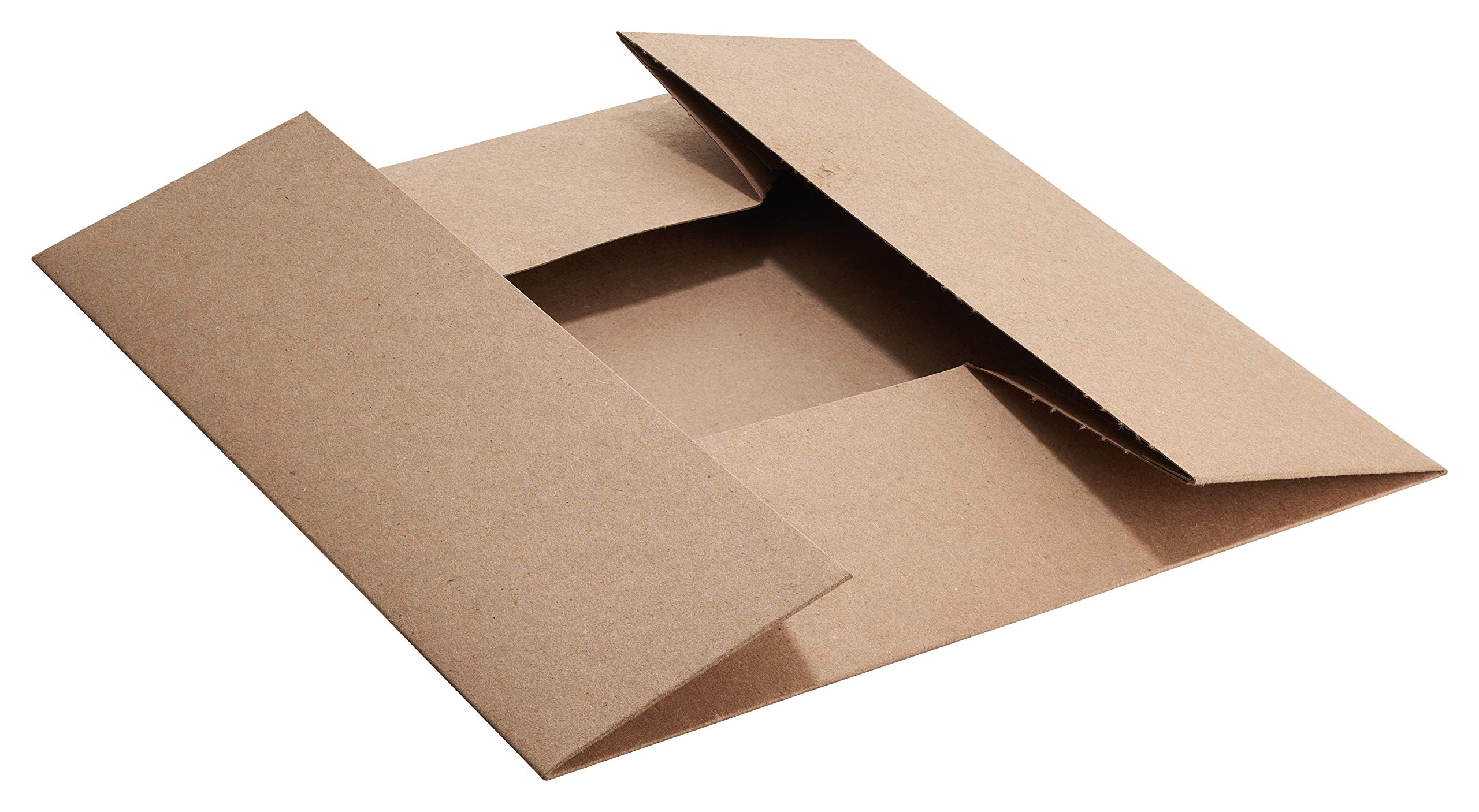 EcoQuality [150 PACK] 10x10x5 Inch Kraft Paperboard Pop-Up Food Trays - Eco-Friendly Stadium Snack Carrier for Theaters, Parties & Events - Perfect for Popcorn, Nachos & Concession Stands