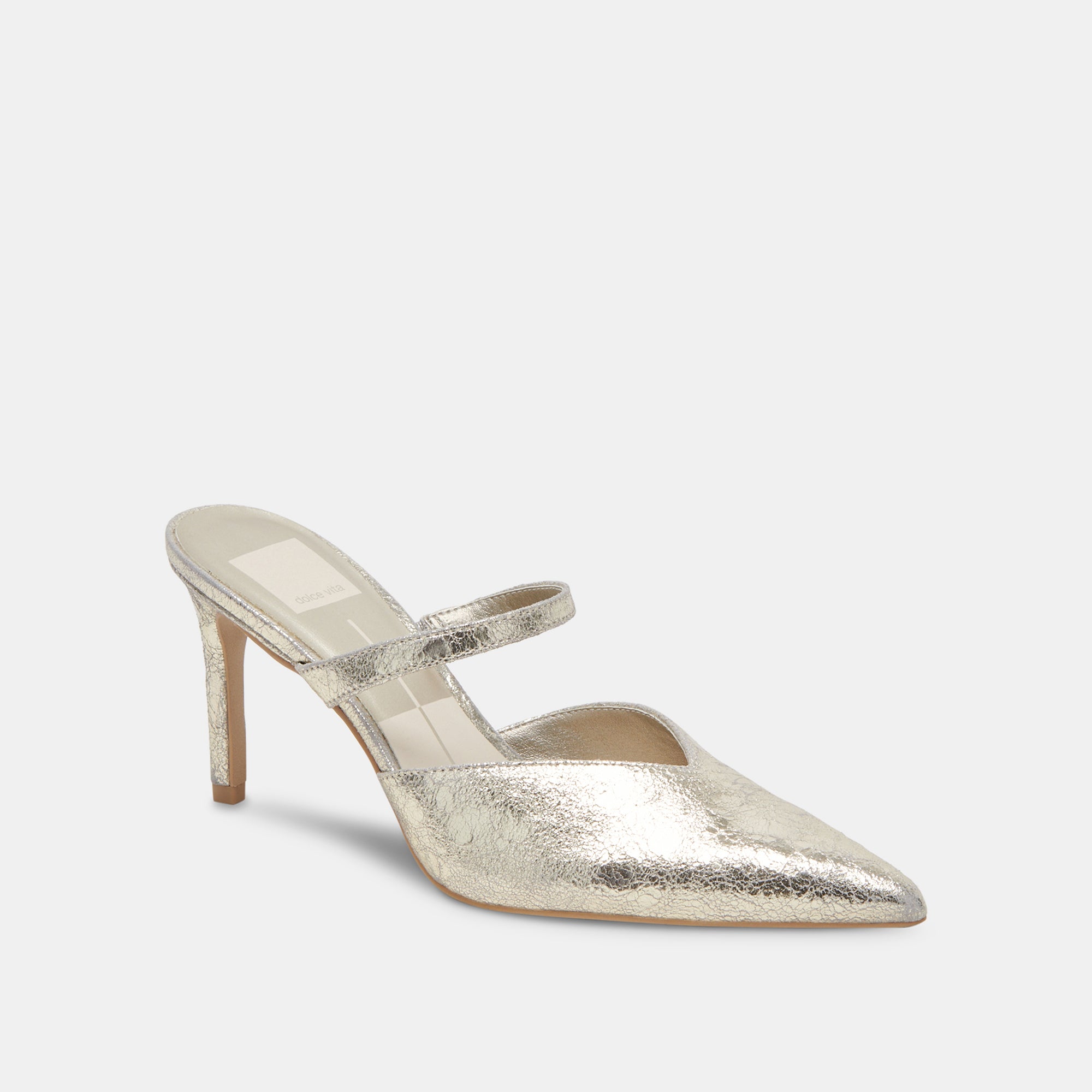 KANIKA Women's Wide Heel Sandals - Platinum Distressed Leather Shoes for Comfort & Style - Perfect for Weddings, Parties & Evening Events