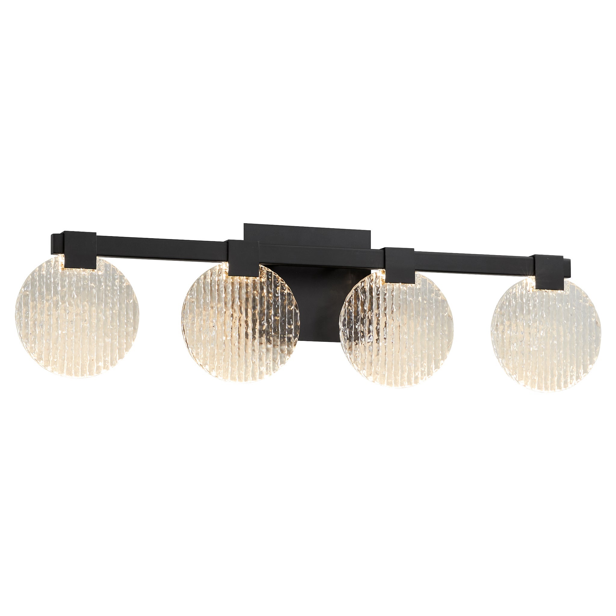 Oxygen Axiom 3 5053 15 Light Fixture - Modern Black Bathroom Vanity Lighting for Mirror, Sink Area & Makeup Station | Dimmable LED Compatible, Water Resistant Design