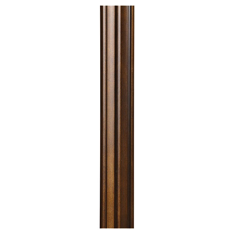 7 Foot Round Fluted Outdoor Lamp Post - Durable Weatherproof Garden Light for Driveway, Patio, and Yard Decor | Perfect for Landscape Lighting and Entryway Illumination