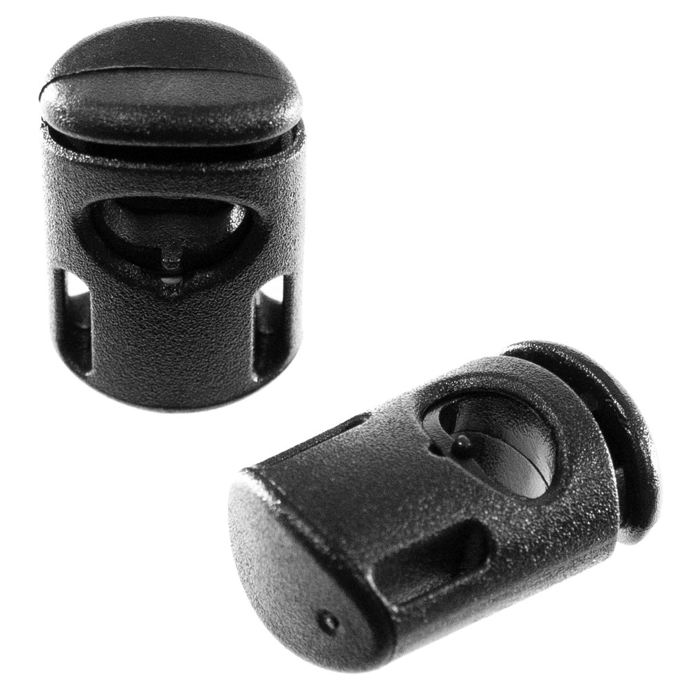 Heavy Duty Plastic Ellipse Cord Locks - Adjustable Toggle Stop Sliders for Paracord, Bungee Cord, Drawstrings & Accessory Cordage | Secure Fastening Solution for Outdoor Gear, Camping Equipment & DIY Projects