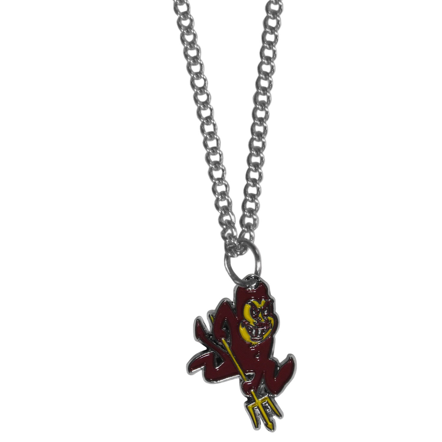 Siskiyou Sports NCAA Chain Necklace with Small Charm - 20 Inch College Team Jewelry for Women & Men - Perfect for Game Day, Fan Gifts & School Spirit Accessories