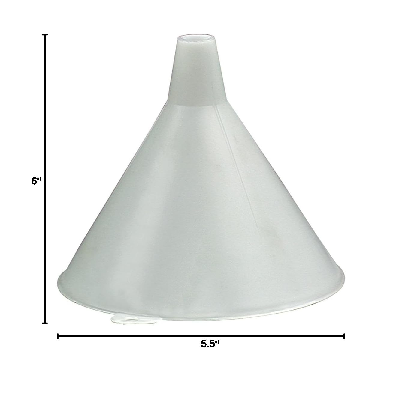 LubriMatic 75-062 16oz Plastic Funnel - Durable Economy Funnel for Automotive Fluids, Oil Change, DIY Projects & Home Use